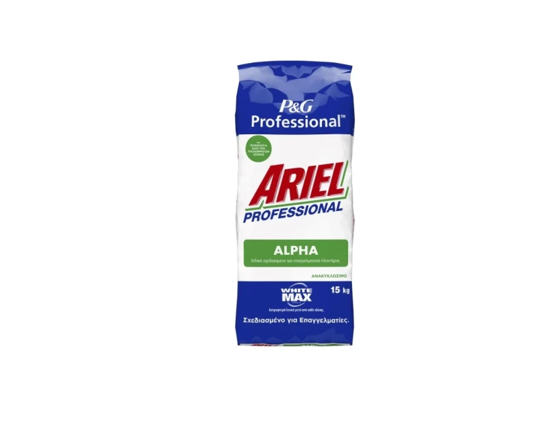 ARIEL PROFESSIONAL Alpha Max White Detergent Rufe 15 Kg